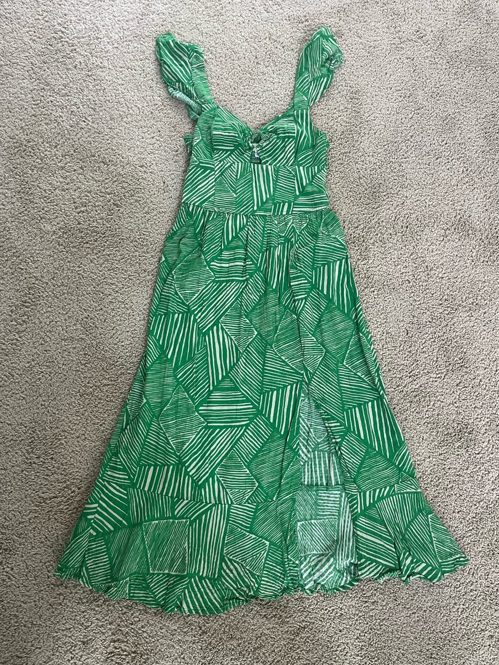 Green Patterned Sundress
